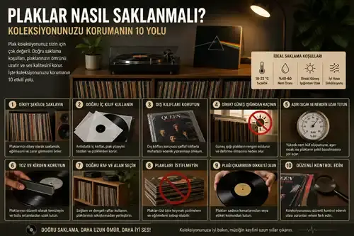 Plaklar Nasıl Saklanmalı? Koleksiyonunuzu Korumanın 10 Yolu
