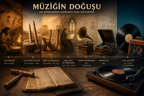 Müziğin Doğuşu: İlk Ritimlerden Günümüz Plak Kültürüne Uzanan Yolculuk