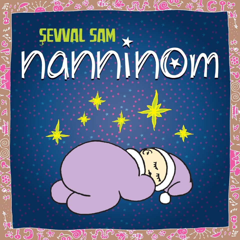 Şevval Sam  Nanninom Solid Mor Renkli + Boyama Kartları - Plak