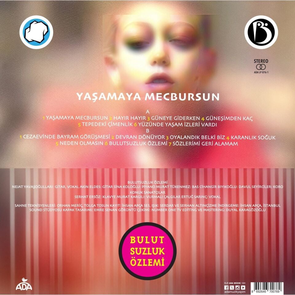 Bulutsuzluk Özlemi Yaşamaya Mecbursun - Plak