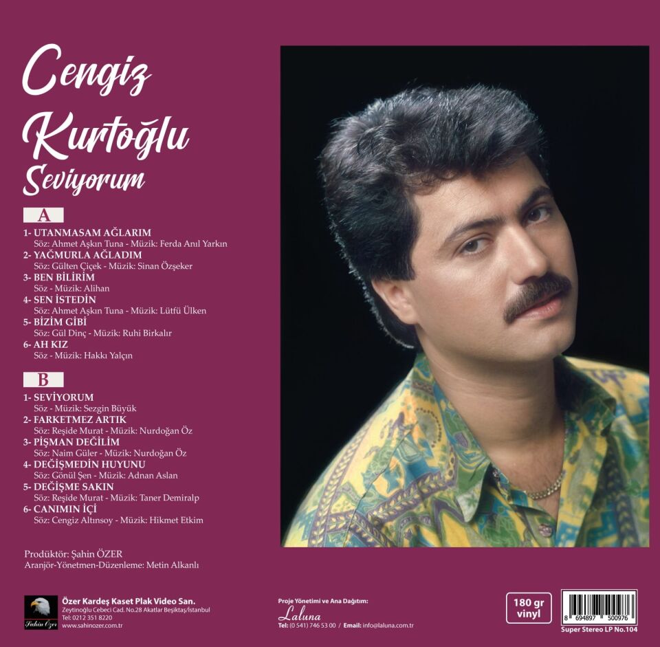 Cengiz Kurtoğlu Seviyorum - Plak