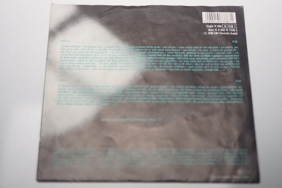 Herbert Grönemeyer Was Soll Das - Plak