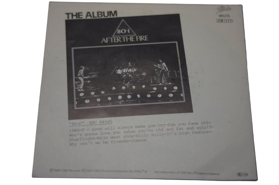 After The Fire 1980-F - Plak