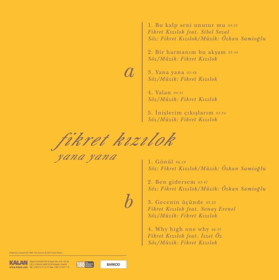 Fikret Kızılok Yana Yana - Plak