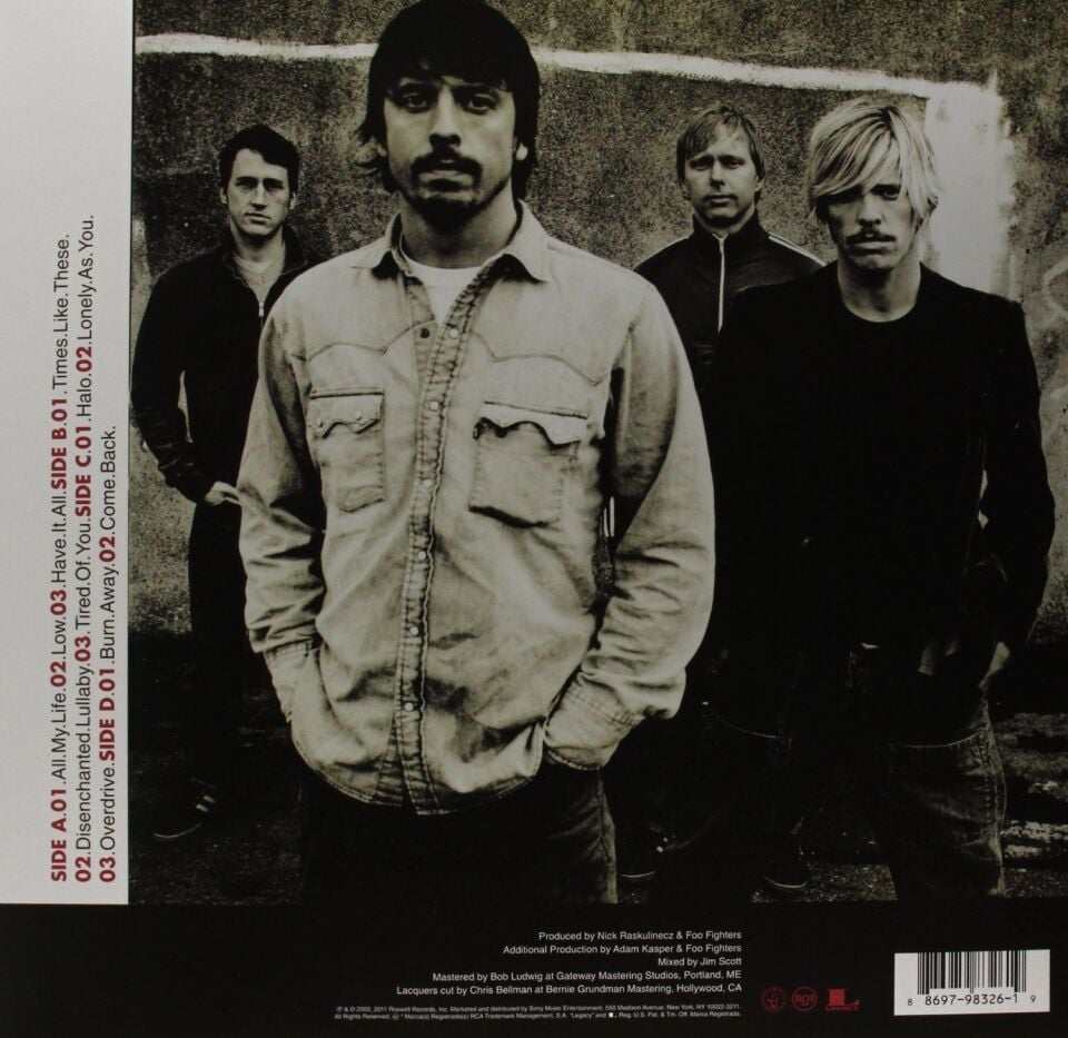 Foo Fighters One By One - Plak