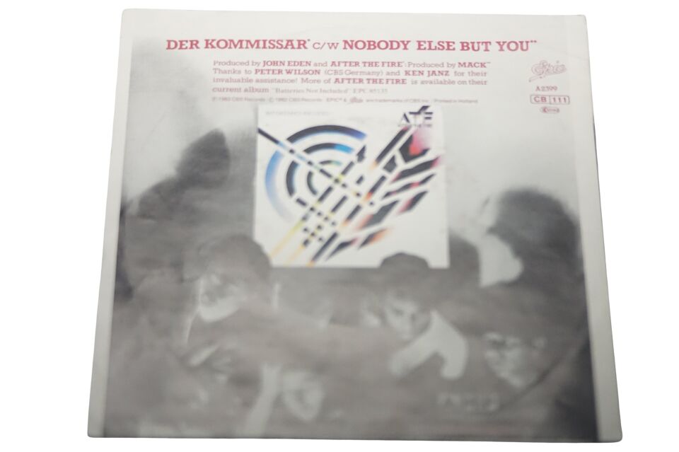 After The Fire – Der Kommissar - Plak