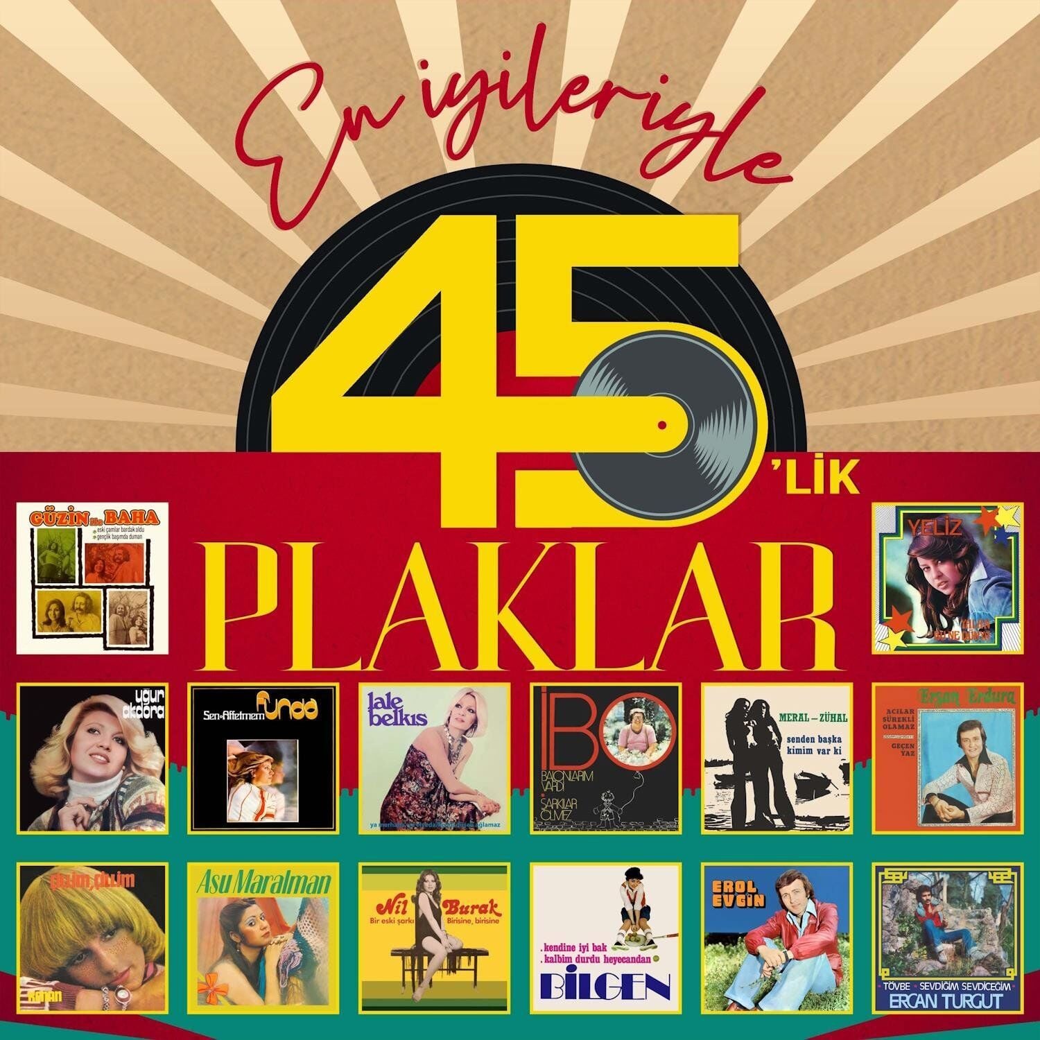 En İyileriyle 45'lik Plaklar Karışık Sanatçılar - Plak