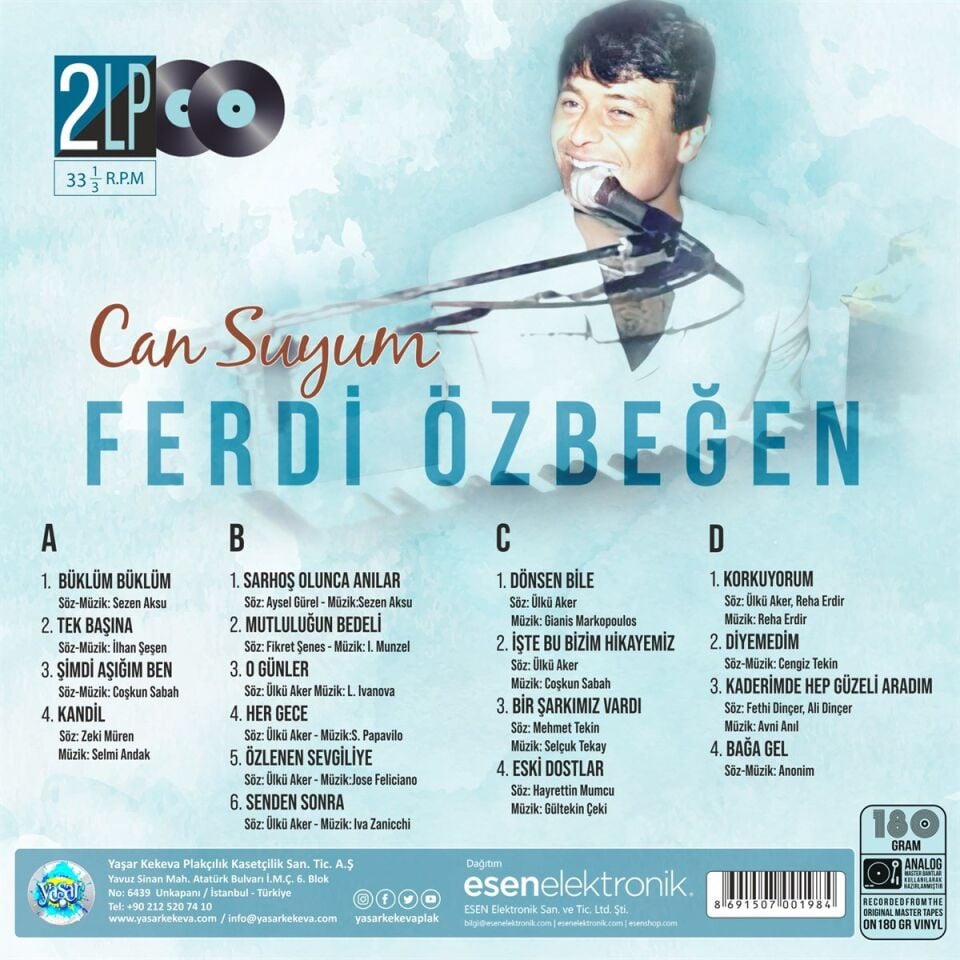 Ferdi Özbeğen Can Suyum / 2 Plak