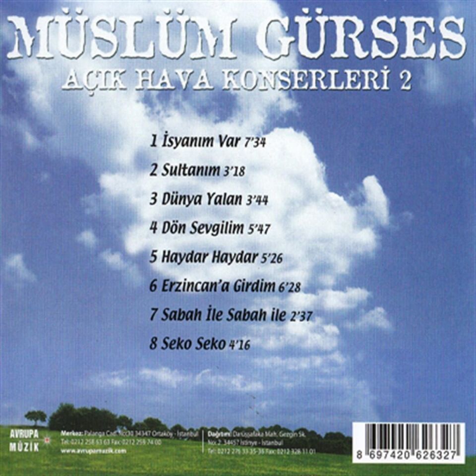 Müslüm Gürses Açık Hava Konserleri 2 - CD