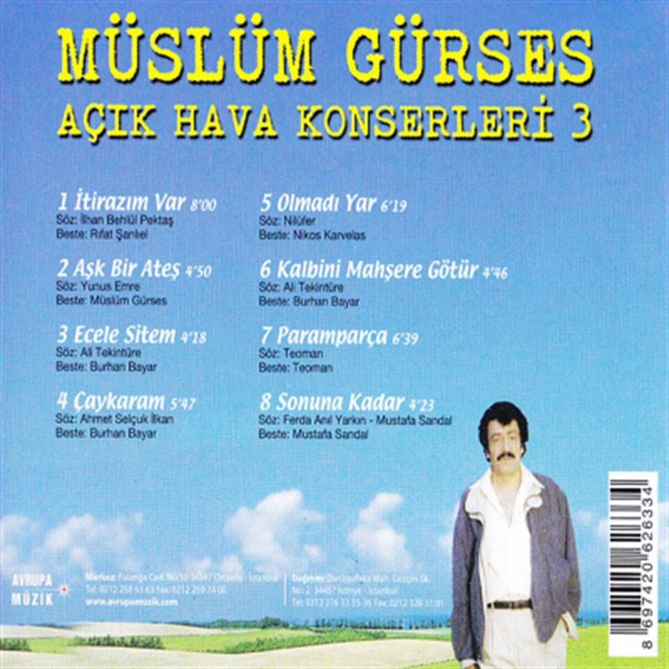 Müslüm Gürses Açık Hava Konserleri 3 - CD