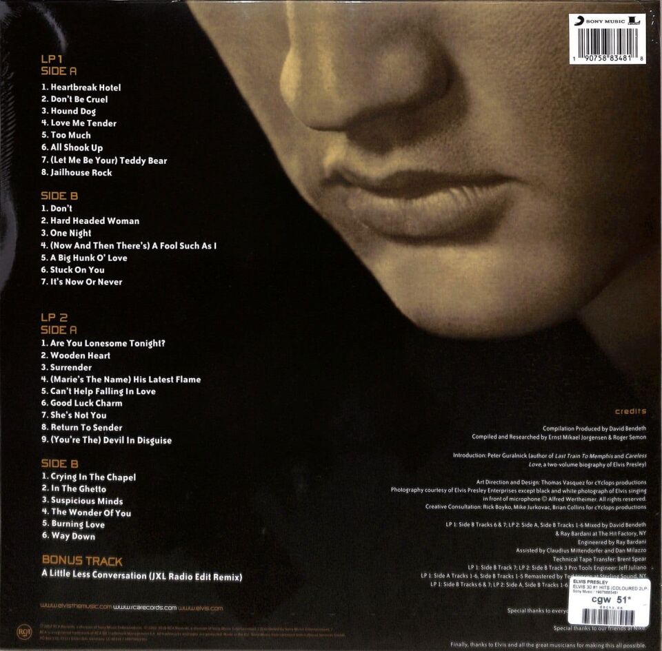 Elvis 30 #1 Hits (Limited Edition - Gold Vinyl) - Plak