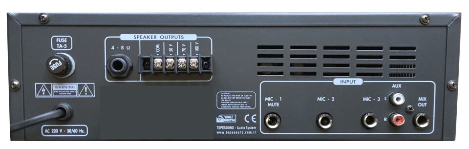 TS-100 USB 100W / 4 Ohm Anfi