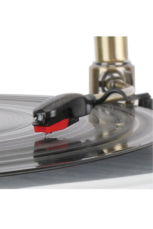 RMJ-209C Gramofon Pikap Radyo Bluetooth Usb Plak Çalar Beyaz