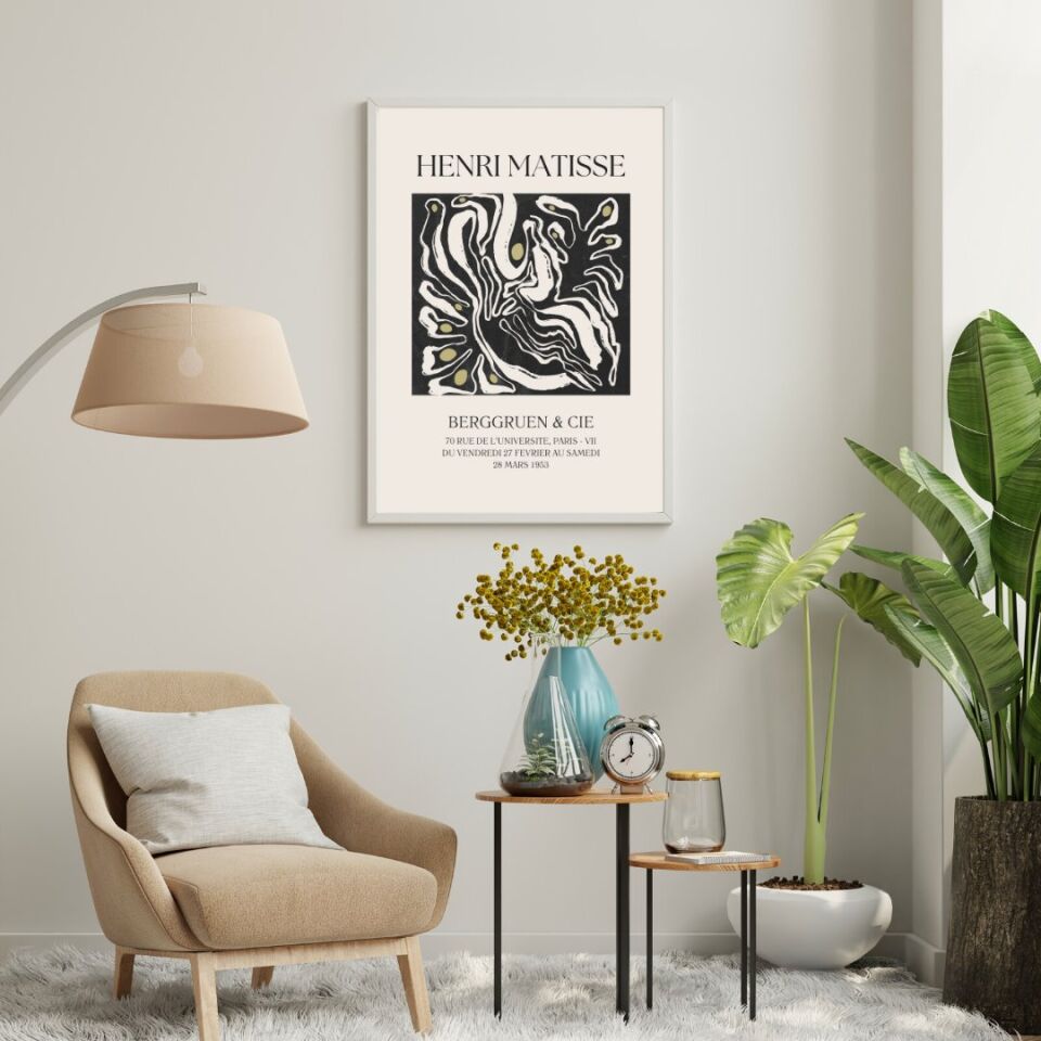 Henri Matisse Duvar Tablosu Çerçeveli 2'lü Set