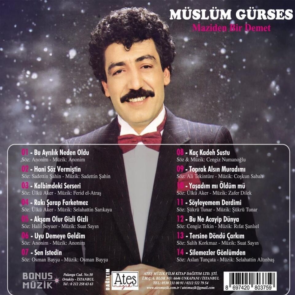Müslüm Gürses Maziden Bir Demet - CD
