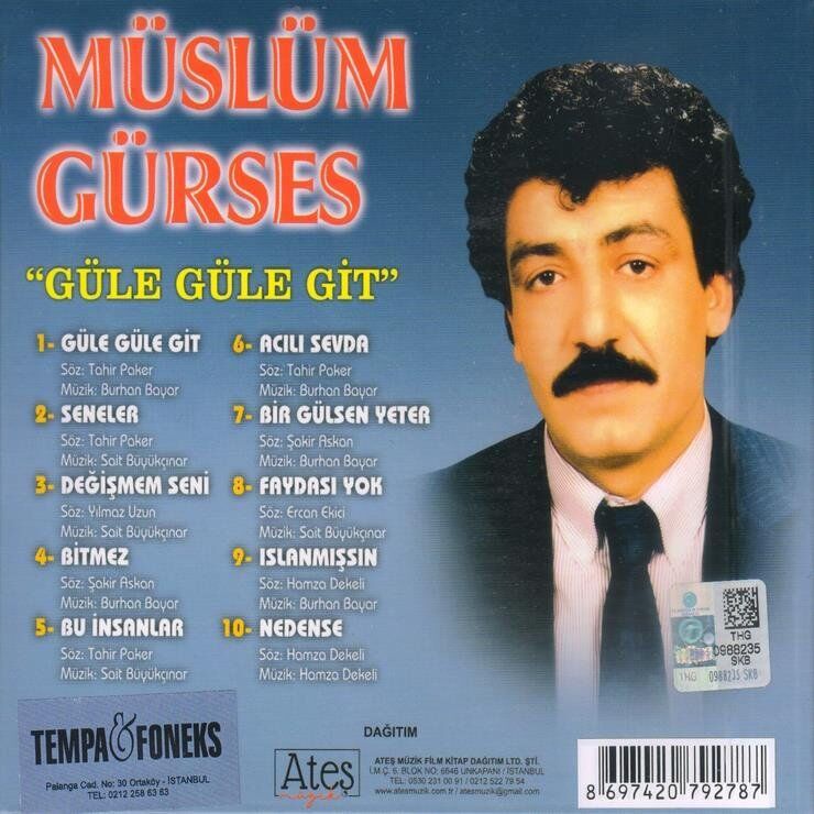 Müslüm Gürses Güle Güle Git - CD