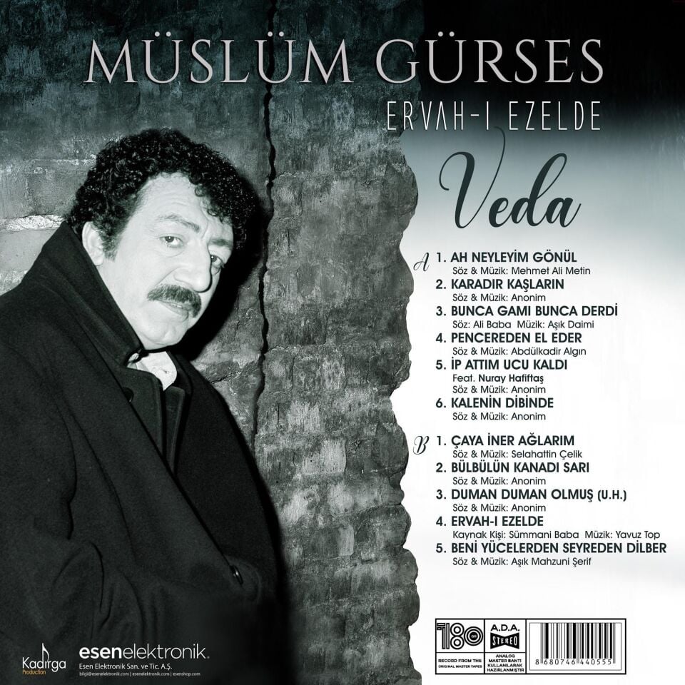 Müslüm Gürses Ervah-ı Ezelde / Veda - Plak