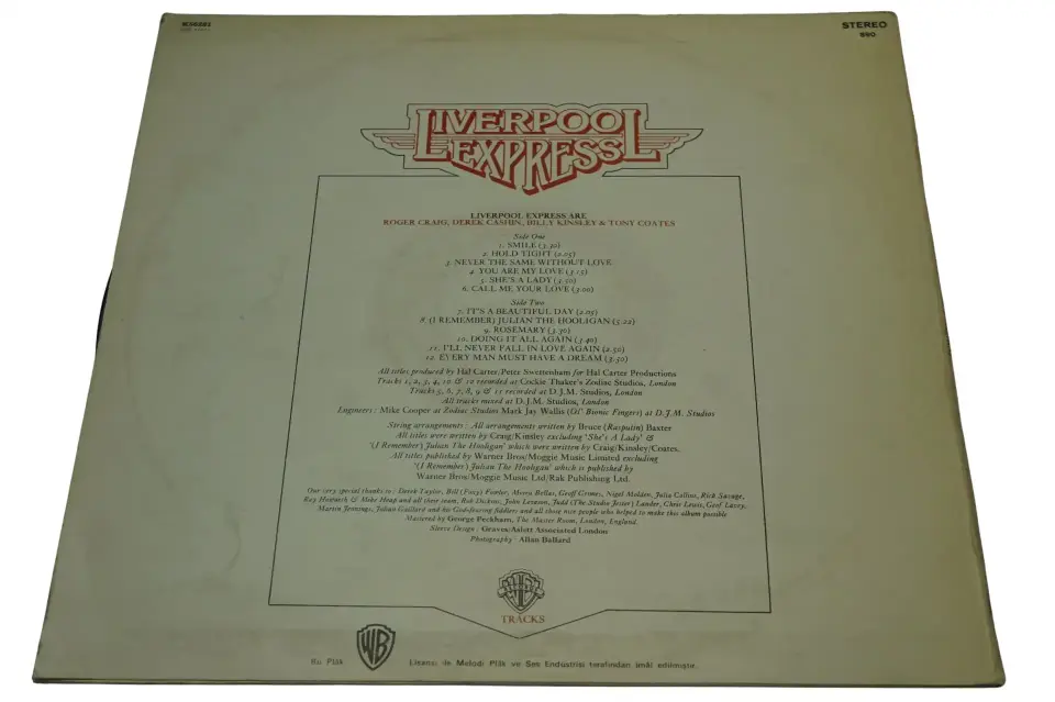 Liverpool Express Tracks - Plak