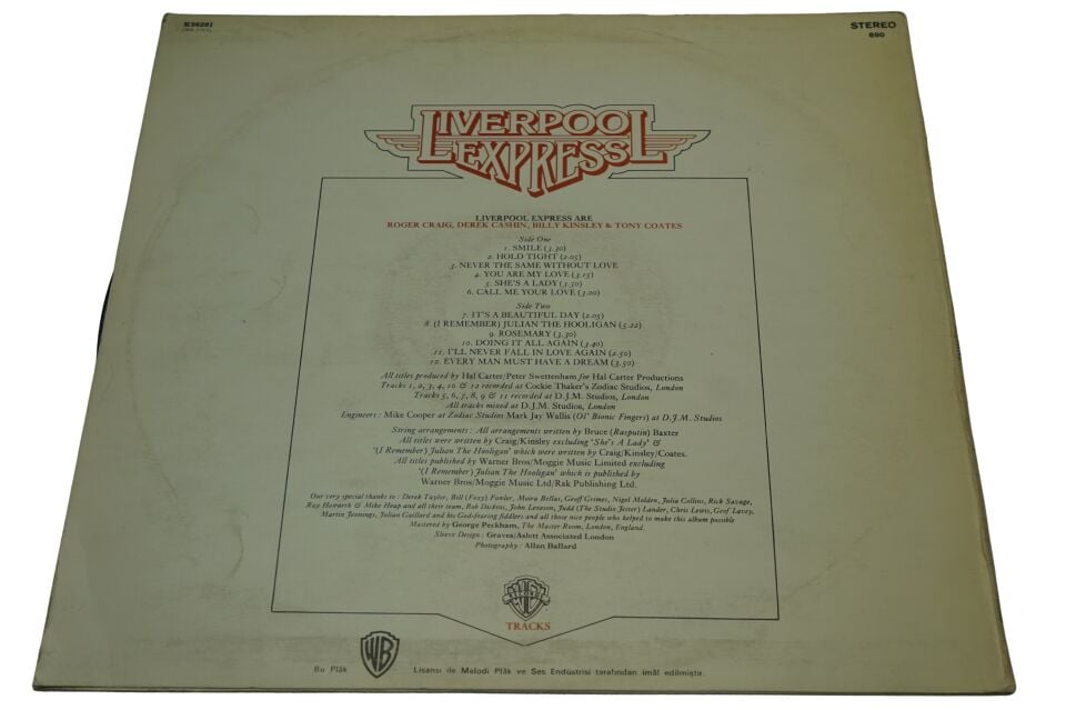 Liverpool Express Tracks - Plak