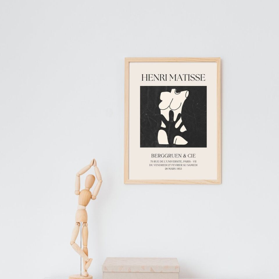 Henri Matisse Duvar Tablosu Çerçeveli 2'lü Set Ahşap - 21 x 30