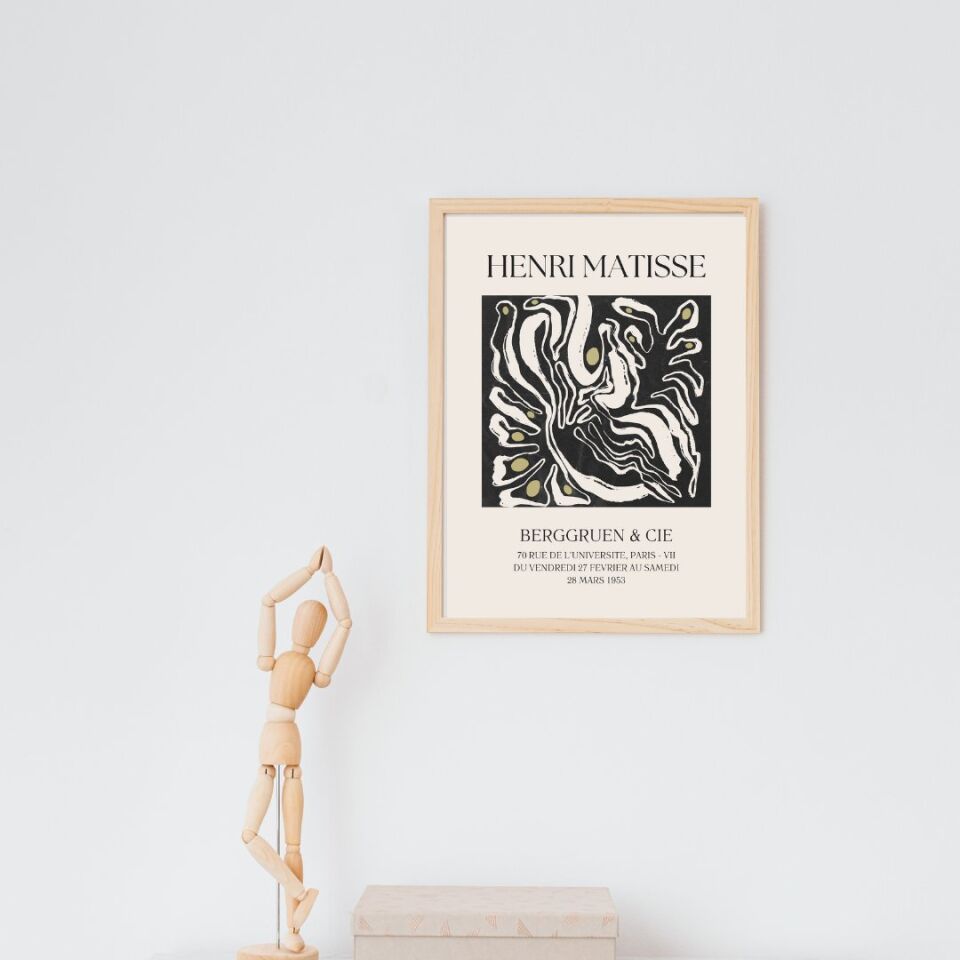 Henri Matisse Duvar Tablosu Çerçeveli 2'lü Set Ahşap - 35 x 50