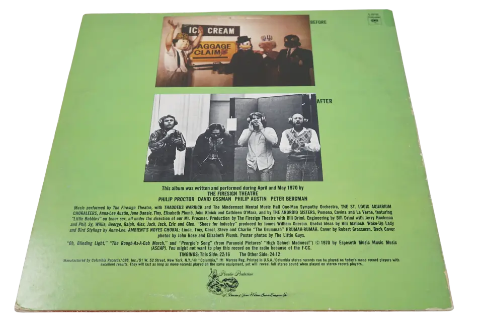 The Firesign Theatre Don't Crush That, Dwarf Hand Me The Pliers - Plak