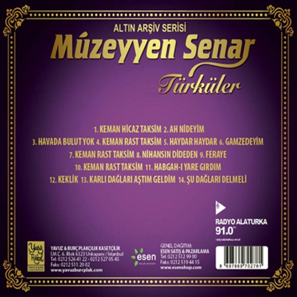 Müzeyyen Senar Türküler - CD