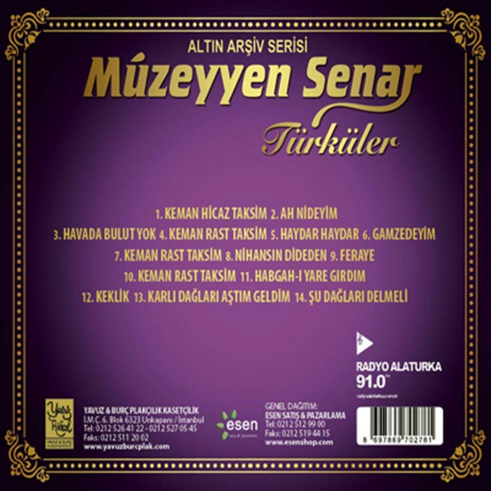 Müzeyyen Senar Türküler - CD