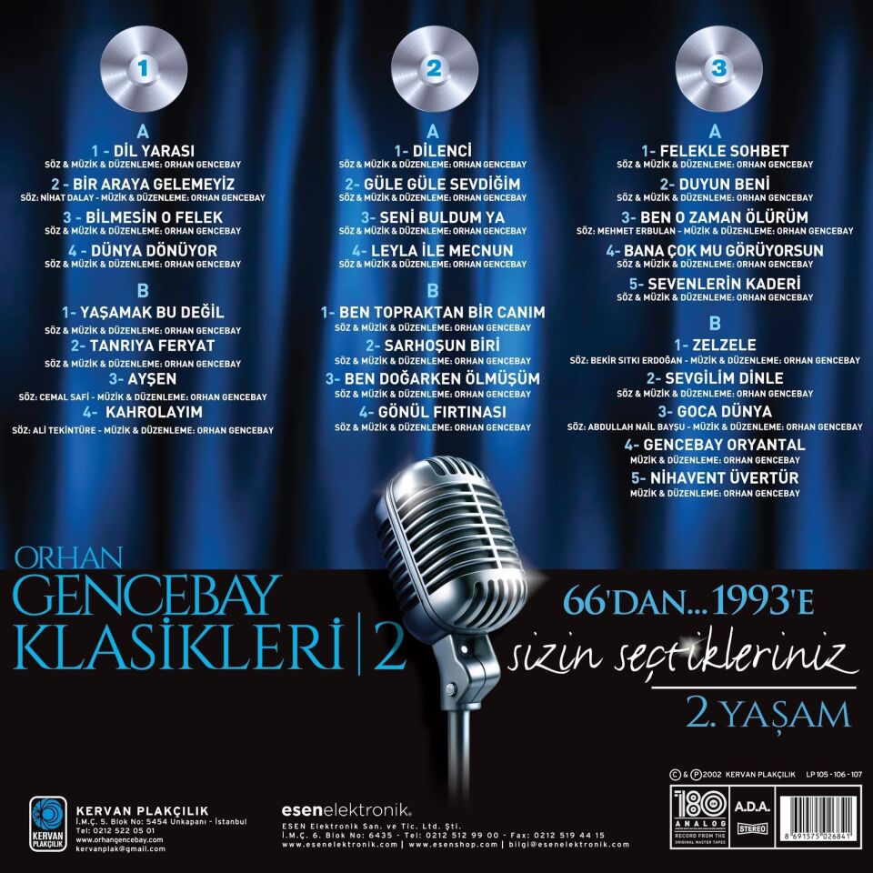 Orhan Gencebay Klasikleri Vol 2 - 3 Plak