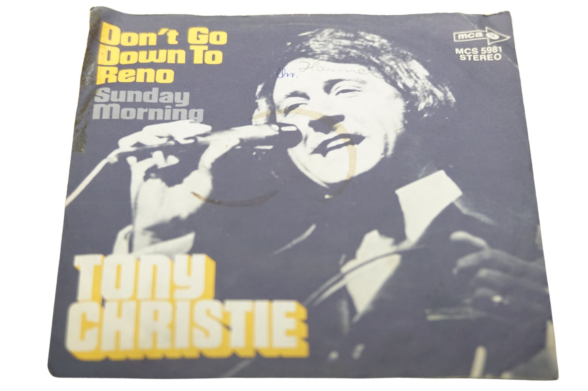 Tony Christie Don't Go Down To Reno - Plak