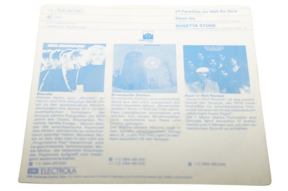 Rosetta Stone (If Paradise Is) Half As Nice - Plak