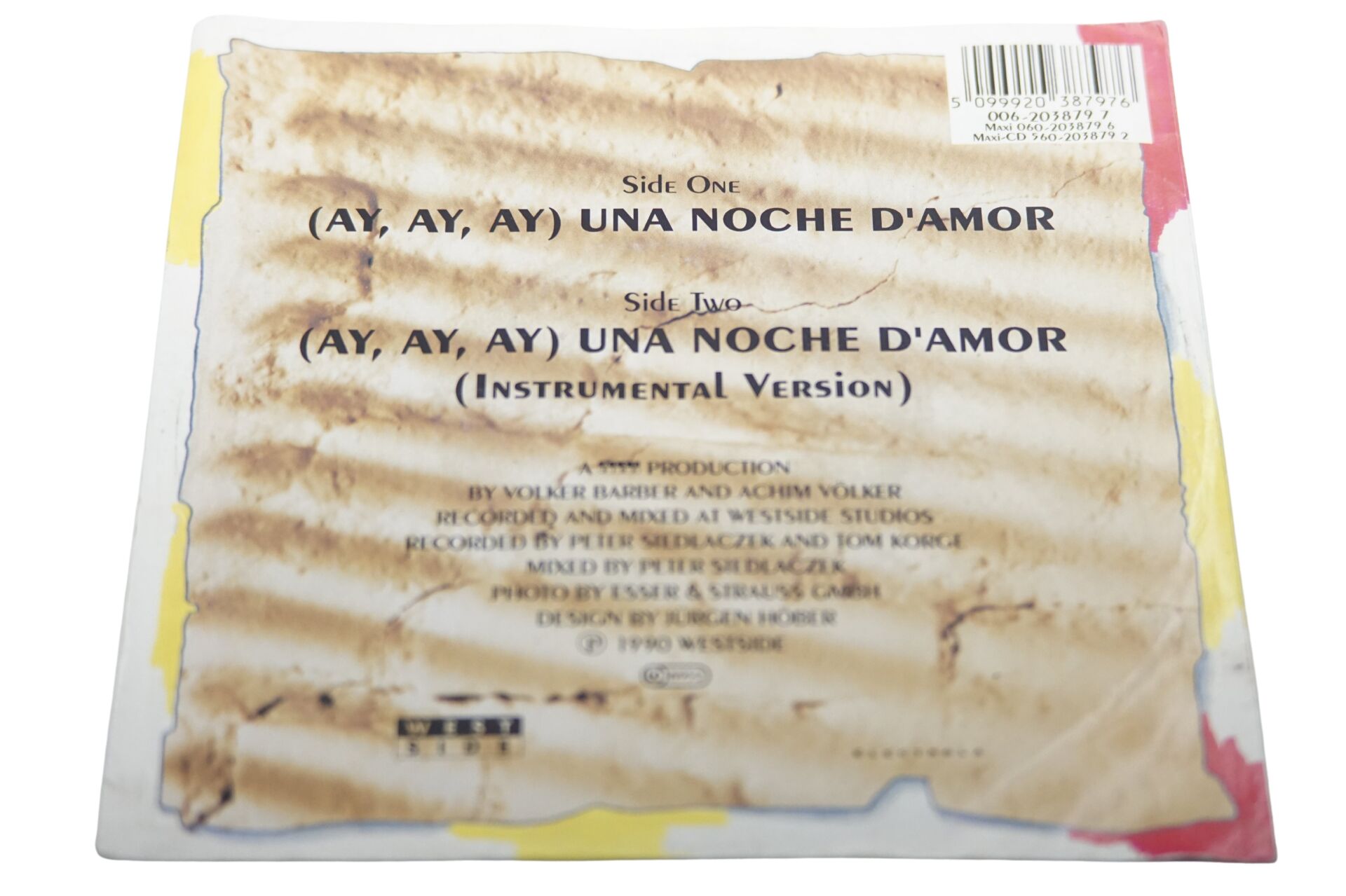 Deborah Sasson (Ay Ay Ay) Una Noche D'Amor - Plak
