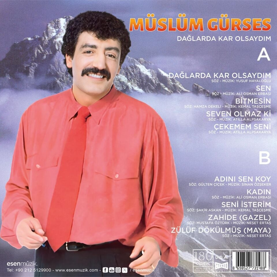 Müslüm Gürses Dağlarda Kar Olsaydım - Plak