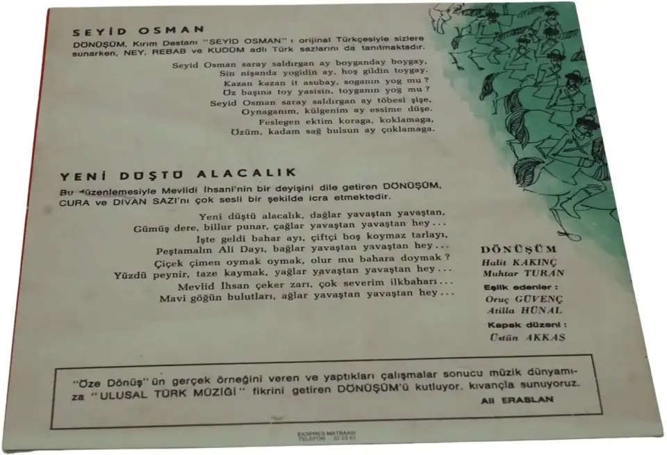 Dönüşüm Yeni Düştü Alaca Karanlık / Seyid Osman - Plak