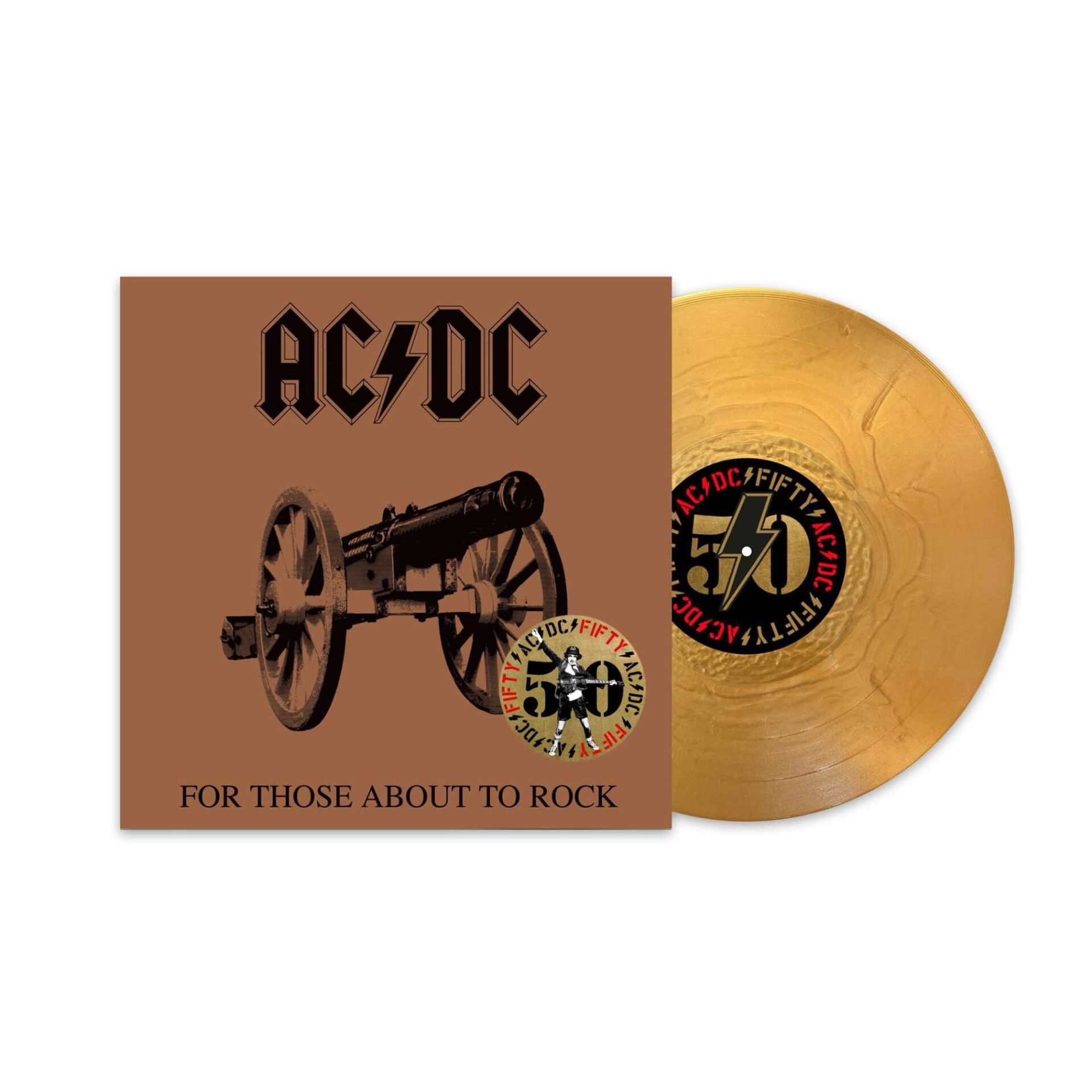 AC/DCFor Those About to Rock (50th Anniversary - Gold Nugget Vinyl) - Plak