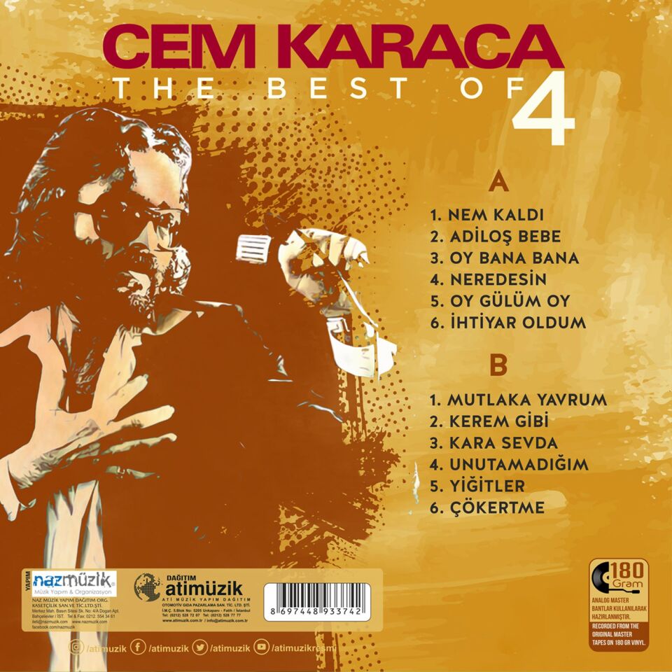 Cem Karaca The Best Of 4 - Plak