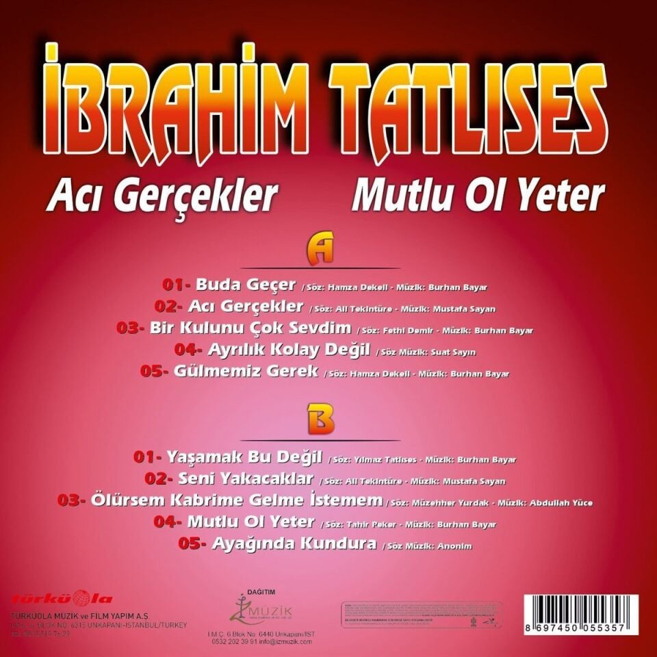 İbrahim Tatlıses Acı Gerçekler - Plak