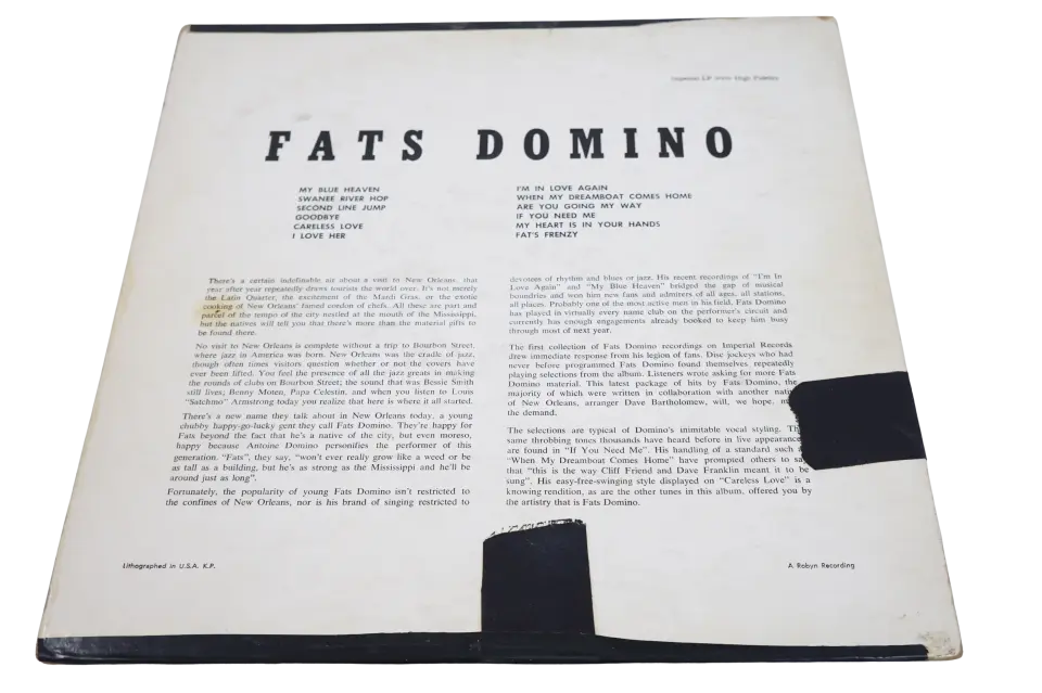 Fats Domino Rock And Rollin - Plak