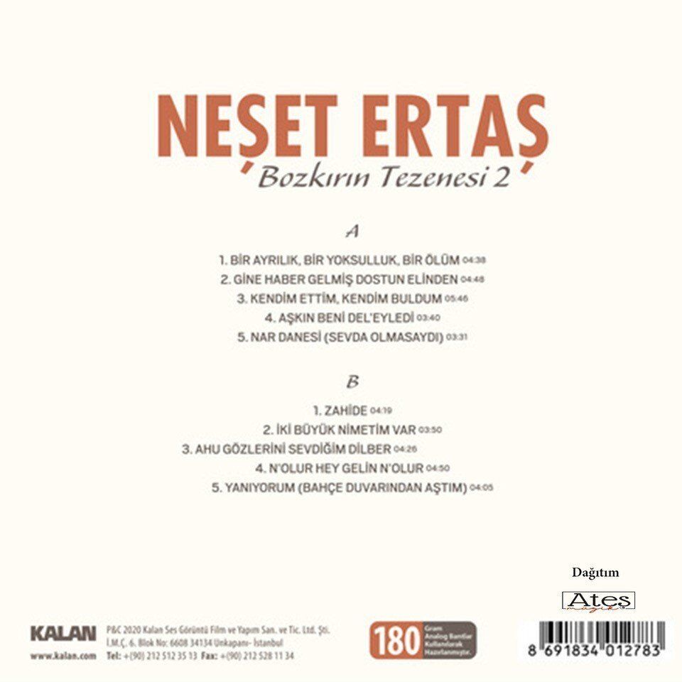 Neşet Ertaş Bozkırın Tezenesi 2 - Plak