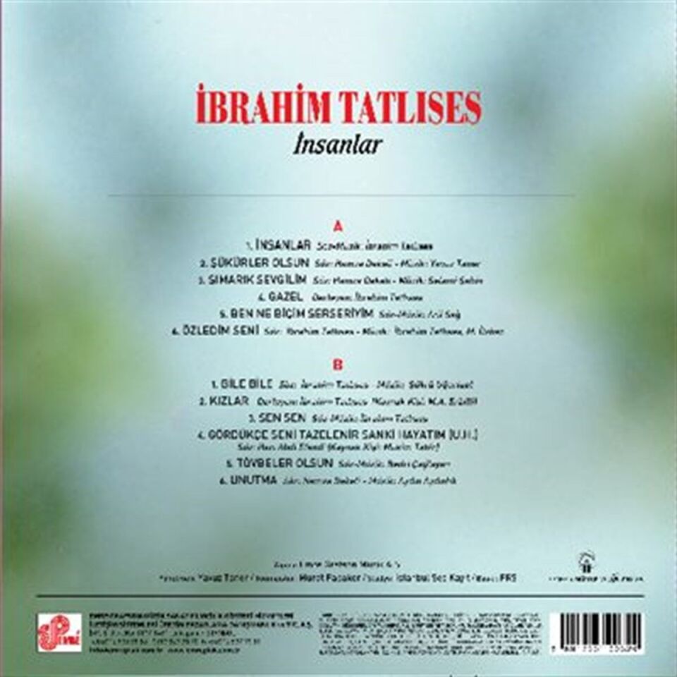 İbrahim Tatlıses İnsanlar - Plak