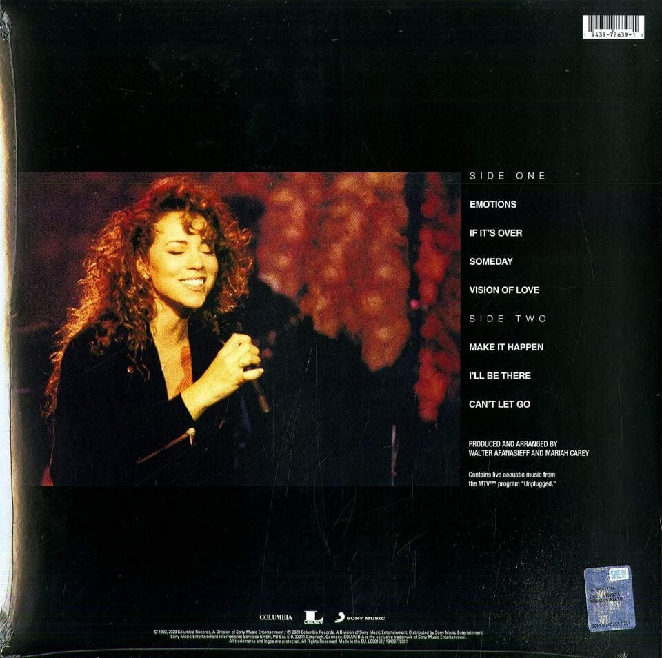 Mariah Carey MTV Unplugged - Plak