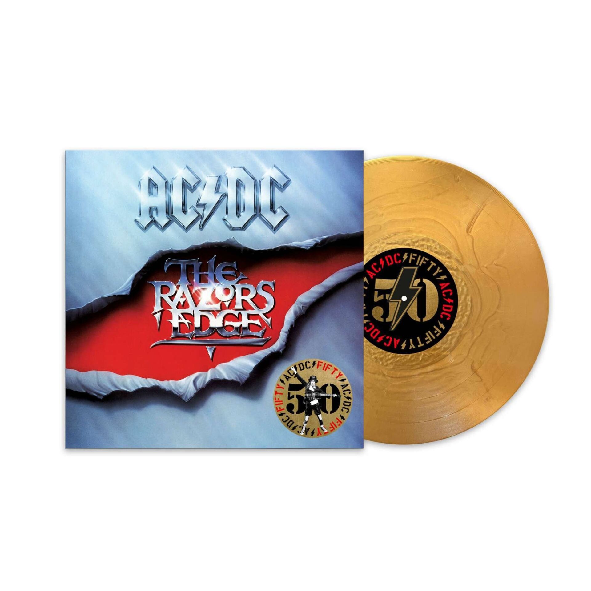 AC/DC The Razor's Edge (50th Anniversary - Gold Nugget Vinyl) - Plak