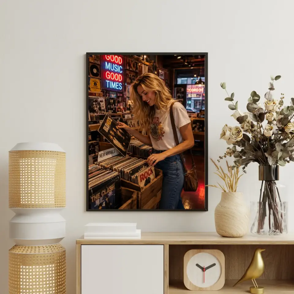 Plak Hikayeleri Kolleksiyonu Melodi Avcısı Siyah - 21 x 30