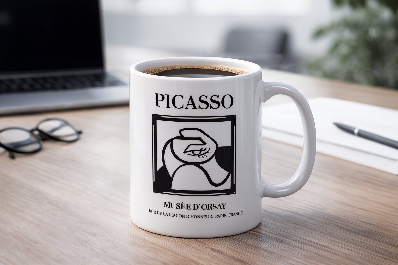 Picasso Tasarım Seramik Kupa