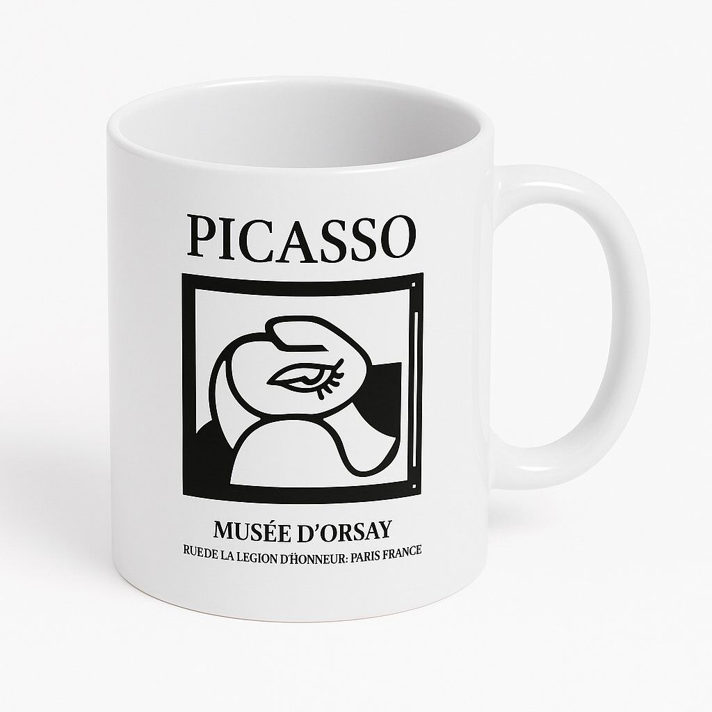 Picasso Tasarım Seramik Kupa