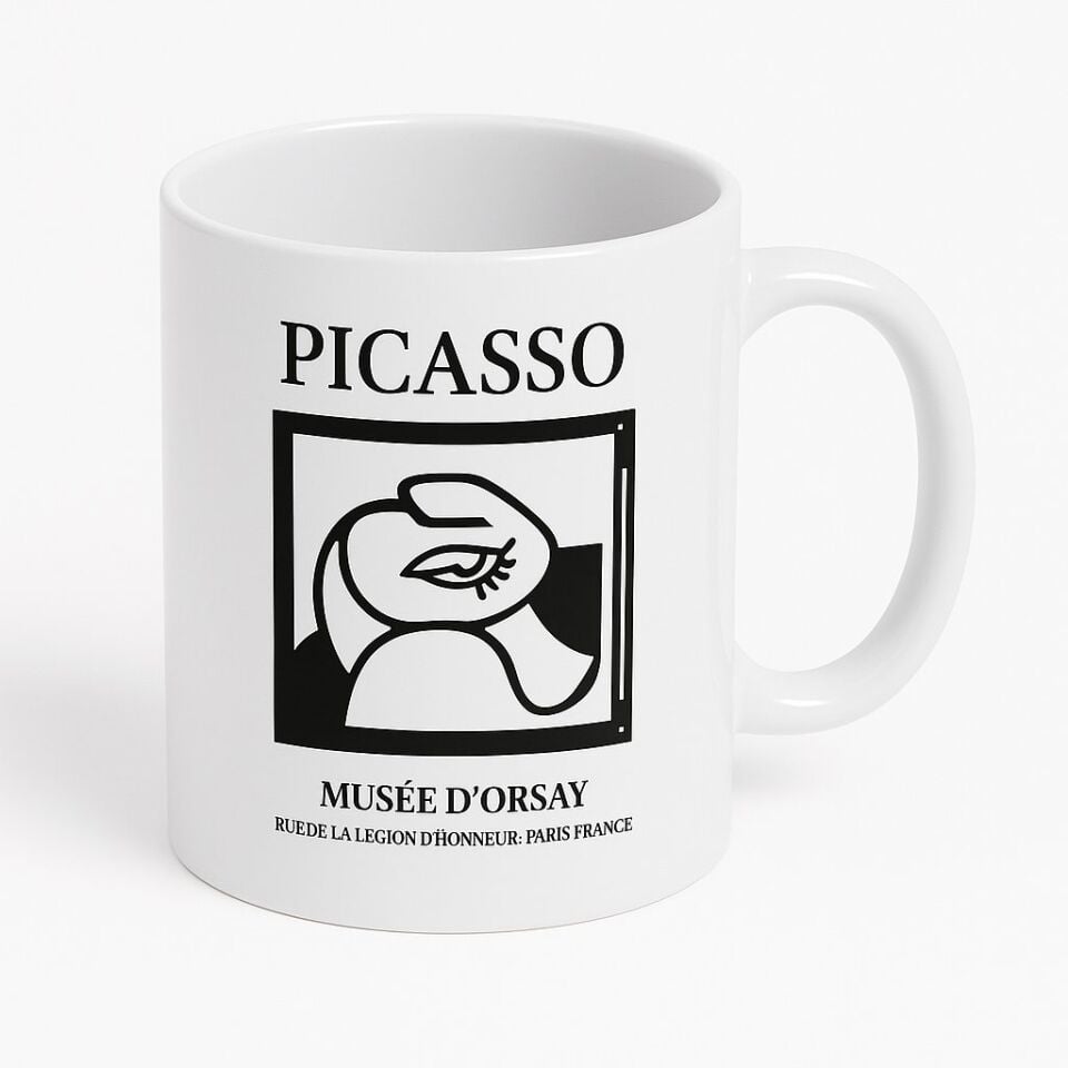 Picasso Tasarım Seramik Kupa