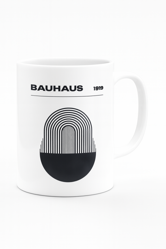 Bauhaus Esintisi Seramik Kupa