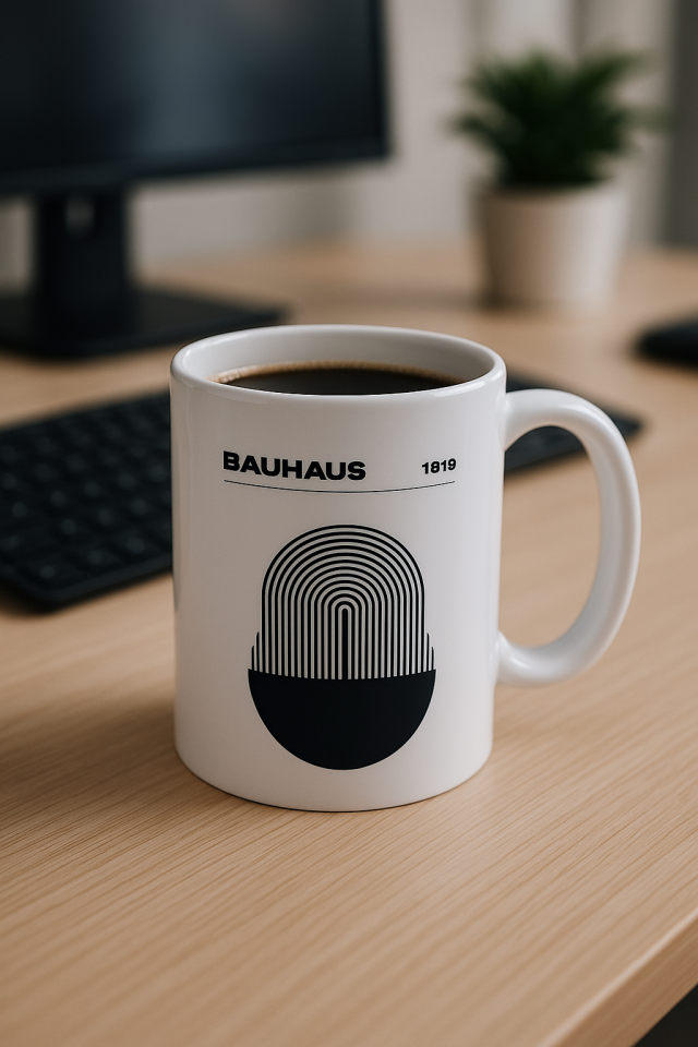 Bauhaus Esintisi Seramik Kupa