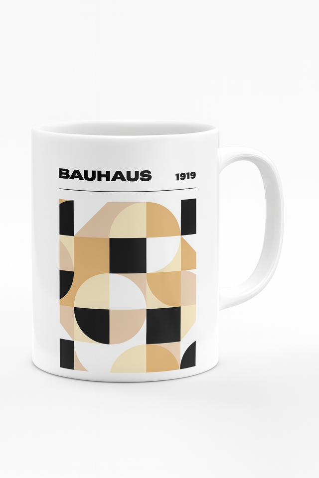 Bauhaus Esintisi Seramik Kupa