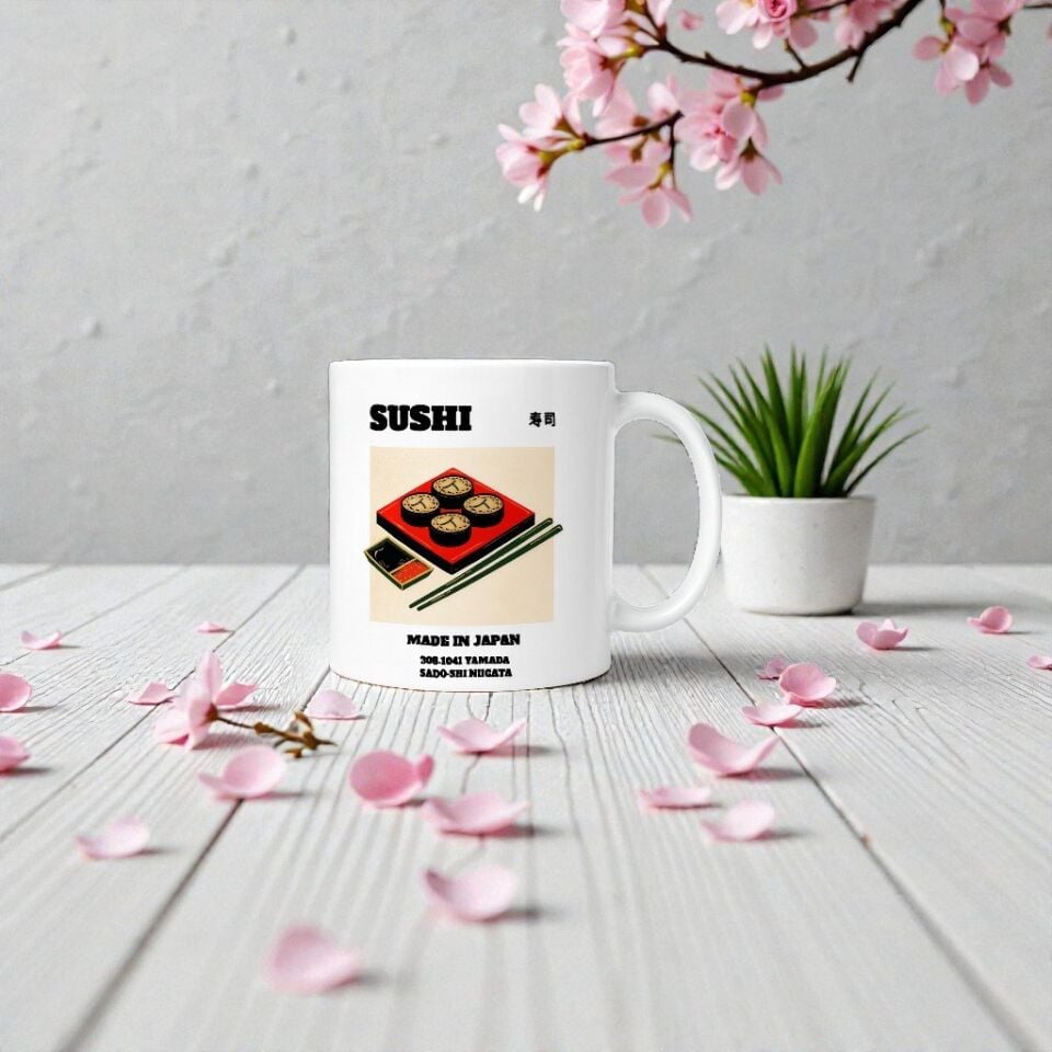 Japon Esintisi Seramik Kupa